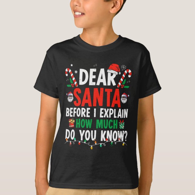 Lieber Weihnachten Ich kann Spaß Weihnachten Kinde T-Shirt (Vorderseite)