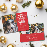 Lieber Weihnachten Ich versuchte Hund Foto Spaß We