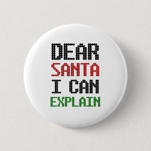 Lieber Weihnachten kann ich Weihnachten-Kinderlist Button