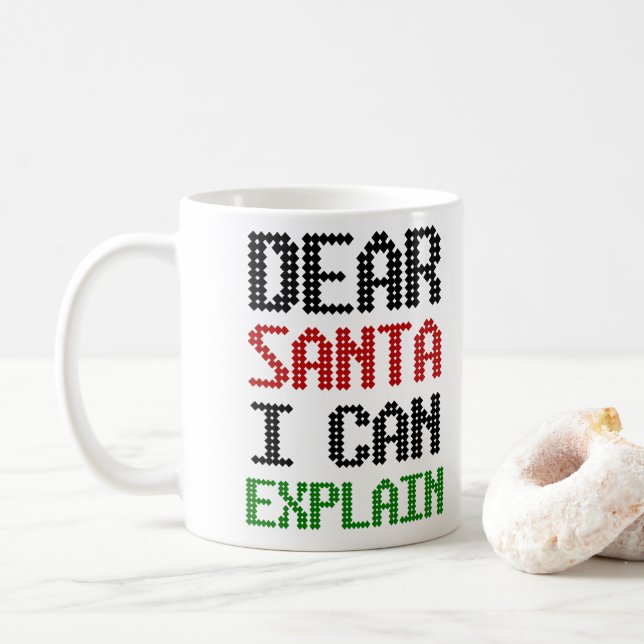 Lieber Weihnachten kann ich Weihnachten-Kinderlist Kaffeetasse (Mit Donut)