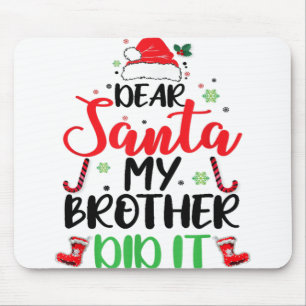 Lieber Weihnachten, mein Bruder hat es lustig Weih Mousepad
