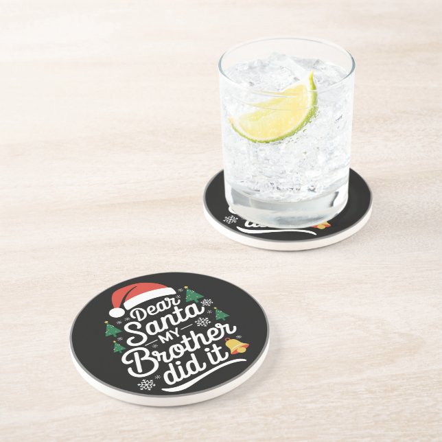 Lieber Weihnachten, mein Bruder hat es sonniges We Getränkeuntersetzer (Seite)
