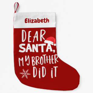 Lieber Weihnachten, mein Bruder hat es sonniges We Kleiner Weihnachtsstrumpf