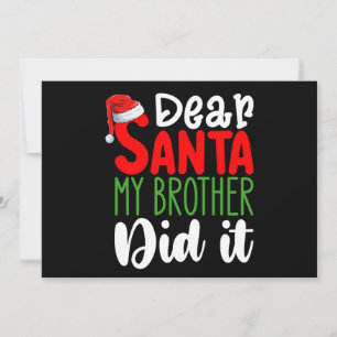 Lieber Weihnachten, mein Bruder hat es Weihnachten Einladung