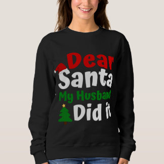 Lieber Weihnachten, mein Ehemann hat es Frauen Wei Sweatshirt