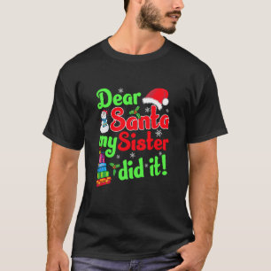 Lieber Weihnachten, meine Schwester hat es lustige T-Shirt