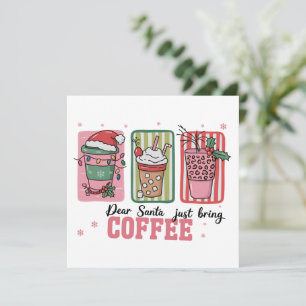 Lieber Weihnachten nur Kaffee Weihnachten Preppy W