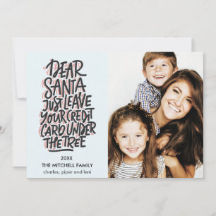 Lieber Weihnachten Verlass Ihre Kreditkarte Funny  Karte