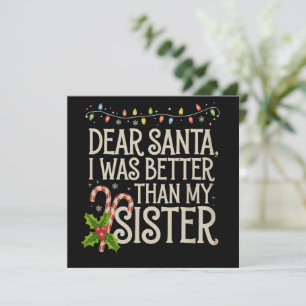 Lieber Weihnachten war besser als meine Schwester