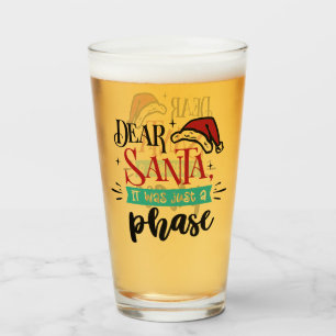 Lieber Weihnachten war es nur eine Phase   Christm Glas