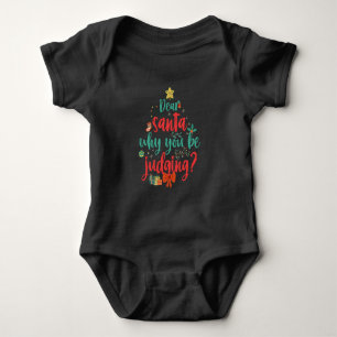 Lieber Weihnachten Warum du Weihnachten urteilst Baby Strampler