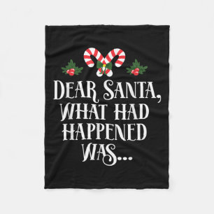 Lieber Weihnachten, was geschehen war, sonnige Wei Fleecedecke