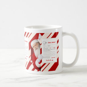 Lieber Weihnachtsbrief Red Candy Stripe Tasse