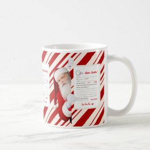 Lieber Weihnachtsbrief Red Candy Stripe Tasse