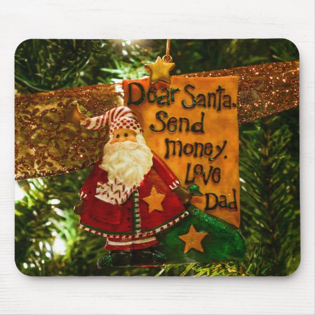 Lieber Weihnachtsgeld schicken Mousepad (Vorne)