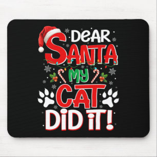 Lieber Weihnachtskater hat es lustige Weihnachtska Mousepad
