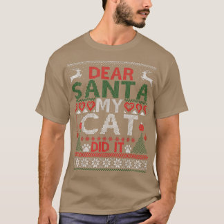 Lieber Weihnachtskatze hat es lustige Katzen Liebh T-Shirt
