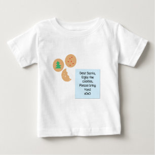 Lieber Weihnachtskekse bringen Sie bitte Spielzeug Baby T-shirt