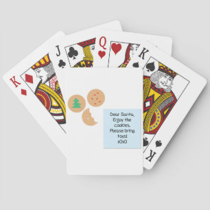 Lieber Weihnachtskekse bringen Sie bitte Spielzeug Spielkarten