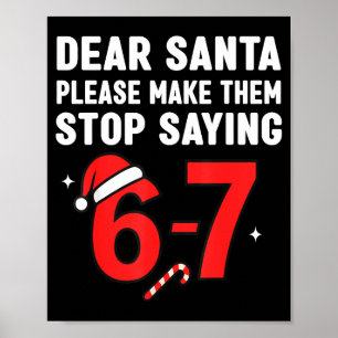 Lieber Weihnachtsmann 67 Lustige Weihnachten 6-7 S Poster