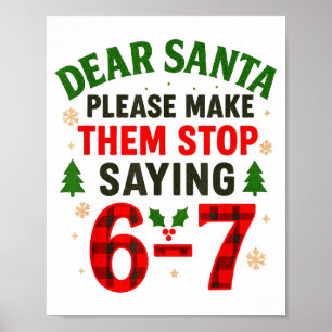Lieber Weihnachtsmann 67 Lustige Weihnachten Six S Poster
