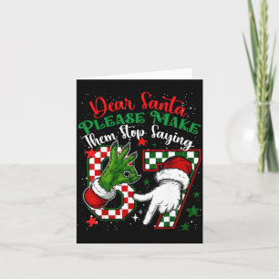 Lieber Weihnachtsmann 67 Lustiges Weihnachten Six Karte