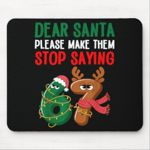 Lieber Weihnachtsmann 67 Lustiges Weihnachten Six  Mousepad