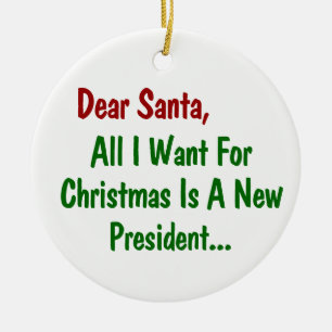 Lieber Weihnachtsmann Alles, was ich für Weihnacht Keramikornament