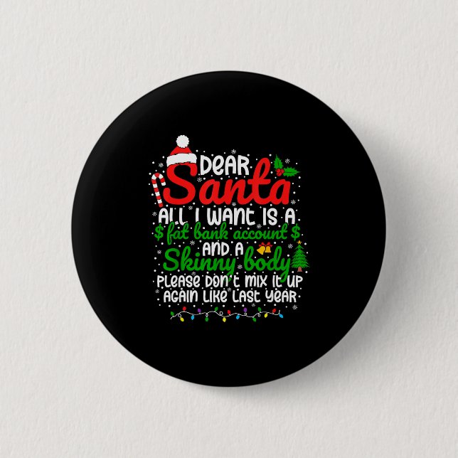 Lieber Weihnachtsmann, Alles was ich will ist ein  Button (Vorderseite)