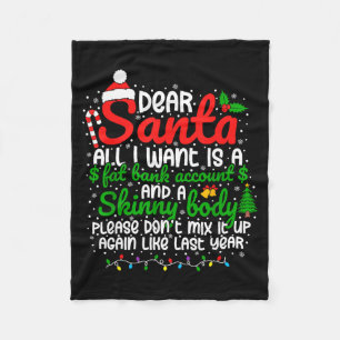 Lieber Weihnachtsmann, alles was ich will ist ein Fleecedecke