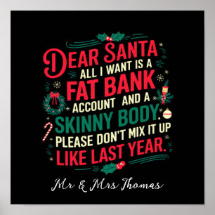 Lieber Weihnachtsmann, alles was ich will, ist ein Poster