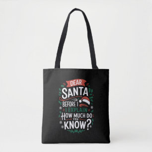Lieber Weihnachtsmann, bevor ich erkläre, wie viel