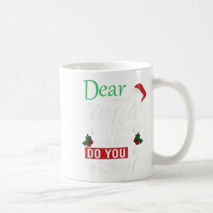 Lieber Weihnachtsmann, bevor ich erkläre, wie viel Kaffeetasse