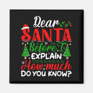 Lieber Weihnachtsmann, bevor ich erkläre, wie viel Magnet