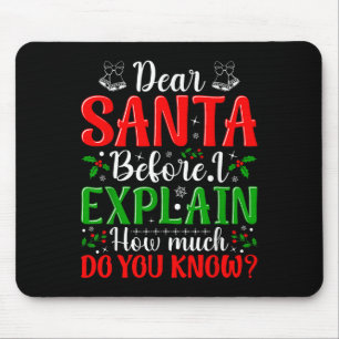 Lieber Weihnachtsmann, bevor ich erkläre, wie viel Mousepad