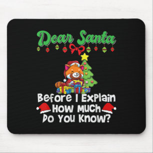 Lieber Weihnachtsmann, bevor ich erkläre, wie viel Mousepad