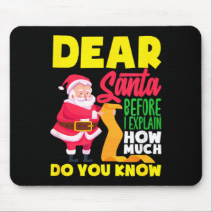 Lieber Weihnachtsmann, bevor ich erkläre, wie viel Mousepad
