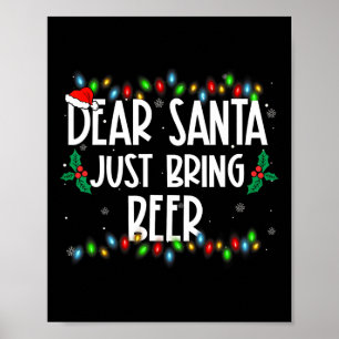 Lieber Weihnachtsmann Biere Weihnachten Weihnachts Poster