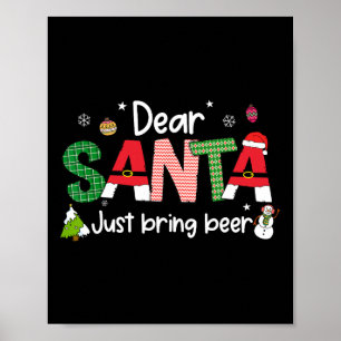 Lieber Weihnachtsmann Biere Weihnachten Weihnachts Poster