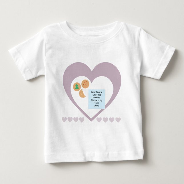 Lieber Weihnachtsmann - Bitte Spielzeug mitbringen Baby T-shirt (Vorderseite)