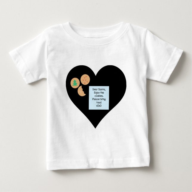 Lieber Weihnachtsmann - Bitte Spielzeug mitbringen Baby T-shirt (Vorderseite)