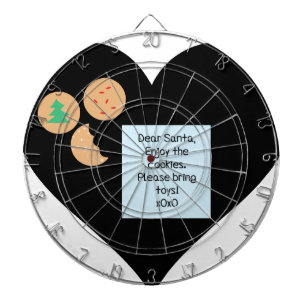 Lieber Weihnachtsmann - Bitte Spielzeug mitbringen Dartscheibe