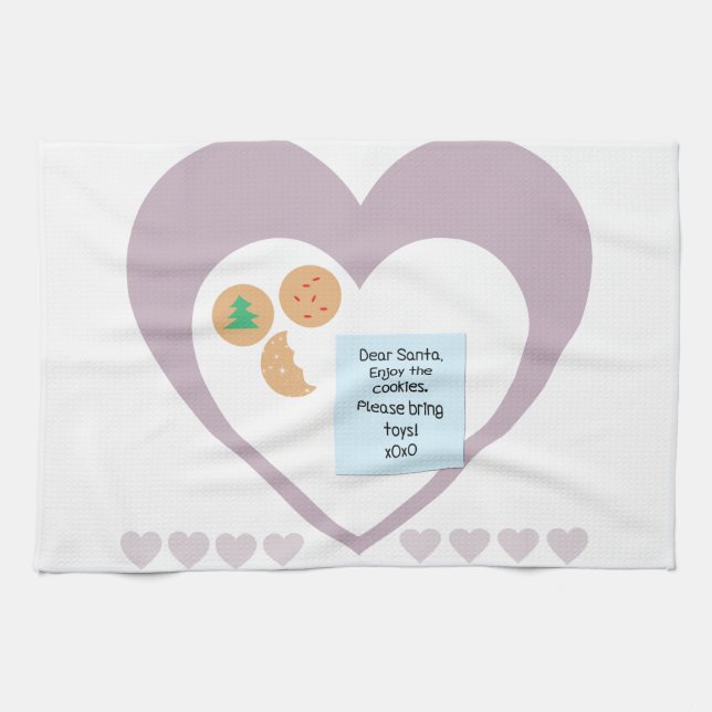 Lieber Weihnachtsmann - Bitte Spielzeug mitbringen Handtuch (Horizontal)