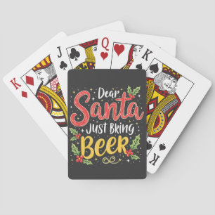 Lieber Weihnachtsmann, bring einfach Bier, Weihnac Spielkarten