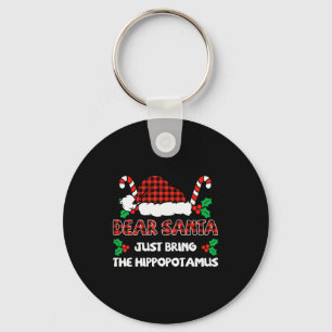Lieber Weihnachtsmann bring einfach die Hiptamus W Schlüsselanhänger