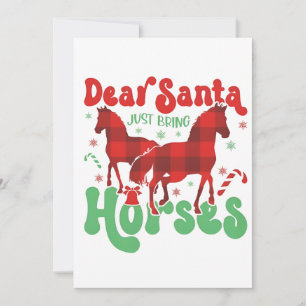 Lieber Weihnachtsmann bring einfach nur die Pferde Ankündigung
