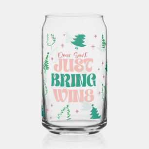 Lieber Weihnachtsmann, bring einfach Wein Dosenglas