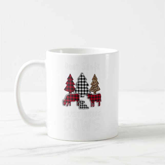 Lieber Weihnachtsmann, bring mir nur Kühe, Weihnac Kaffeetasse (Links)