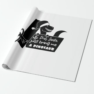 Lieber Weihnachtsmann, bringen Sie mir einen Dinos Geschenkpapier