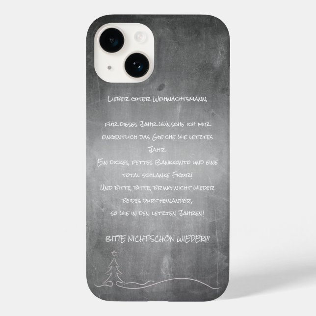 Lieber Weihnachtsmann Case-Mate iPhone Hülle (Rückseite)